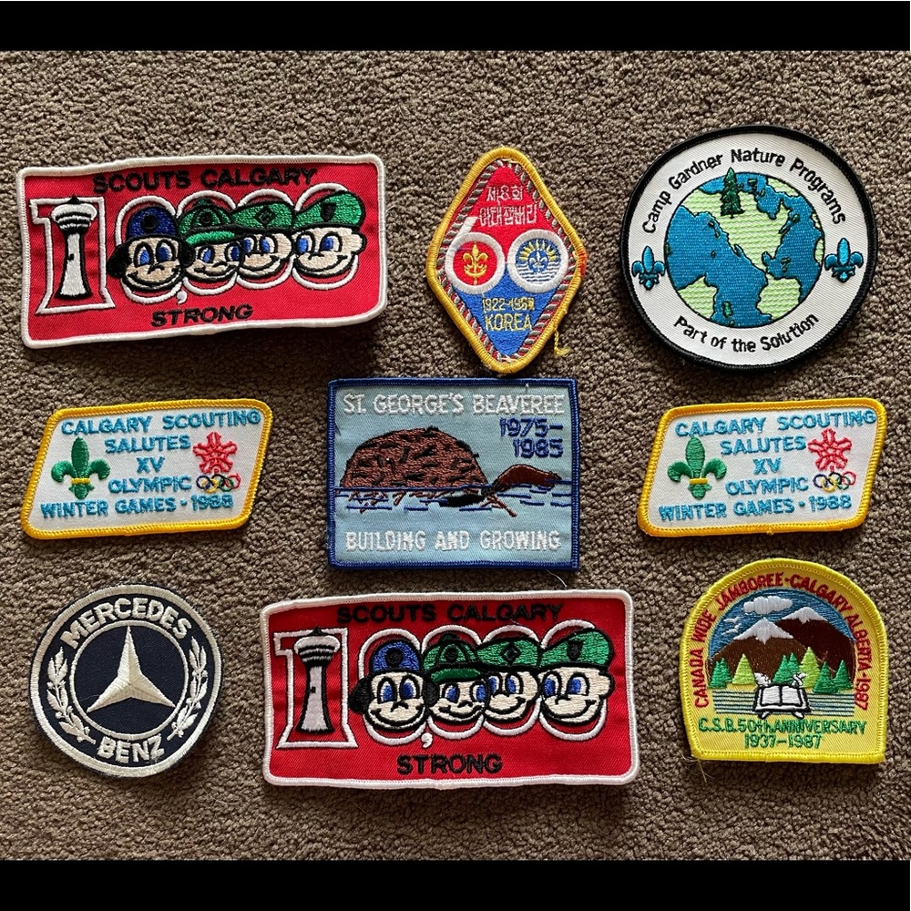Vintage Canadian Embroidered Patches, 9